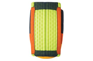 Image of Big Agnes Cabin Creek 15 Double Sleeping Bag FireLine Eco, Navy/Orange/Yellow, 40in Double Wide, BDWCC19