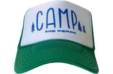Image of Big Agnes Camp Foam Front Trucker, White/Kelly Green, One Size, AHCAMP-WKG-OS