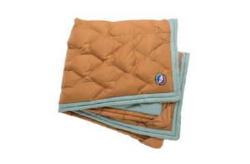 Image of Big Agnes Camp Quillow Blanket, Blue Surf/Brown Sugar, One Size, BCQ25