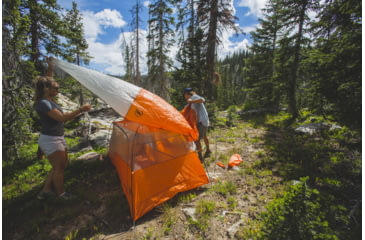 Image of Big Agnes Copper Spur HV UL2 Tent - 2 Person, 3 Season-Gray/Orange