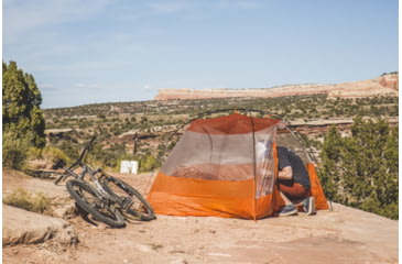 Image of Big Agnes Copper Spur HV UL2 Tent - 2 Person, 3 Season-Gray/Orange