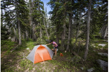 Image of Big Agnes Copper Spur HV UL2 Tent - 2 Person, 3 Season-Gray/Orange