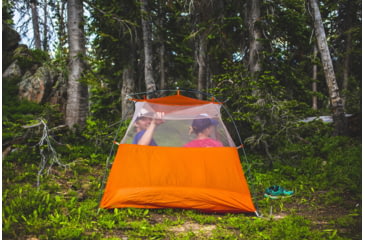 Image of Big Agnes Copper Spur HV UL2 Tent - 2 Person, 3 Season-Gray/Orange
