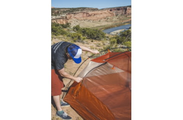 Image of Big Agnes Copper Spur HV UL2 Tent - 2 Person, 3 Season-Gray/Orange
