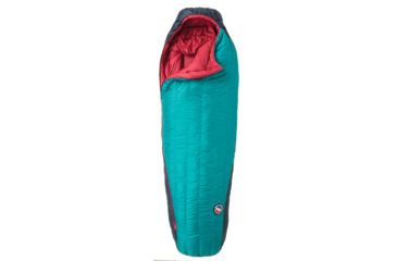 Image of Big Agnes Daisy Mae 15 Sleeping Bag 650 DownTek, Left Zip - Womens, Aqua/Navy, Petite, BWDM15PL19