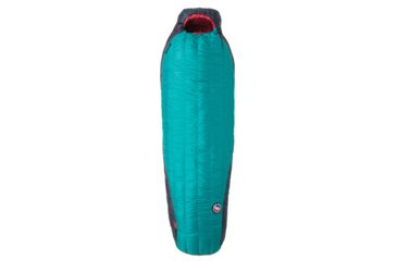 Image of Big Agnes Daisy Mae 15 Sleeping Bag 650 DownTek, Left Zip - Womens, Aqua/Navy, Petite, BWDM15PL19