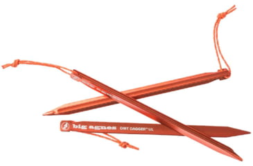 Image of Big Agnes Dirt Dagger UL 6.75in Tent Stake, Pack of 6, Orange, 6.75in, ADDPK67522