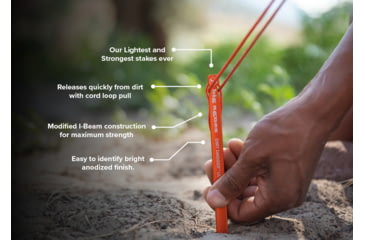 Image of Big Agnes Dirt Dagger UL Tent Stakes, Pack of 30, 6in, Orange, ADD6BULK3021