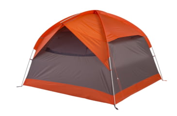 Image of Big Agnes Dog House 4 Tent, Orange/Taupe/Eggplant, TDH420