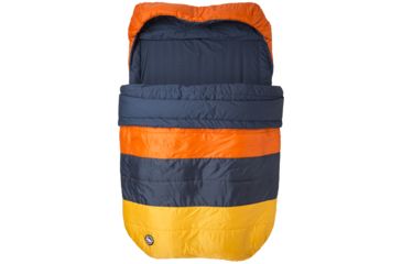 Image of Big Agnes Dream Island 15 Double Sleeping Bag, Orange/Navy/Yellow, Double Wide, BDWDI19