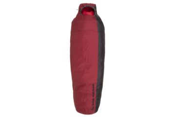 Image of Big Agnes Encampment 15 Sleeping Bag Synthetic-Crimson/Coffee-Regular-Right