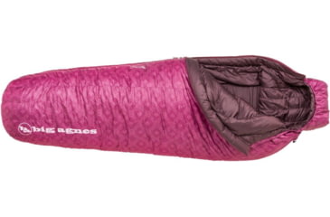 Image of Big Agnes Ethel 0 Women's Sleeping Bag 650 DownTek-Raspberry Shibori Print-Petite-Women's-Left