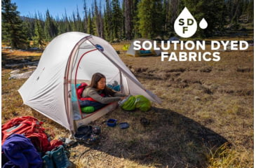 Image of Big Agnes Fly Creek HV UL1 Solution Dye Tent, Gray/Greige, 1 Person, THVFLY121