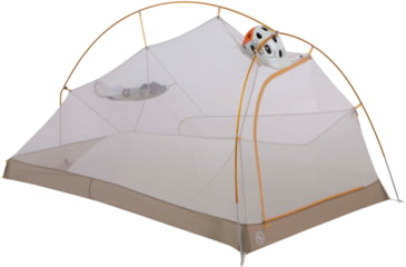 Image of Big Agnes Fly Creek HV UL2 Bikepack Solution Dye Tent, Yellow/Greige, 2 Person, THVFCBP222