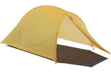 Image of Big Agnes Fly Creek HV UL2 Bikepack Solution Dye Tent, Yellow/Greige, 2 Person, THVFCBP222