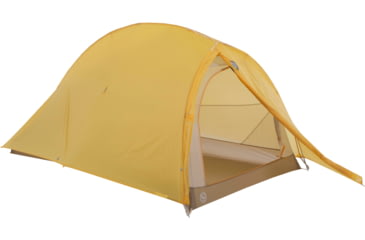 Image of Big Agnes Fly Creek HV UL2 Bikepack Solution Dye Tent, Yellow/Greige, 2 Person, THVFCBP222