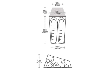 Image of Big Agnes Fly Creek HV UL2 Solution Dye Tent, Gray/Greige, 2 Person, THVFLY221