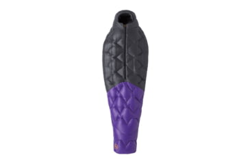 Image of Big Agnes Fly Creek UL 25 Sleeping Bag, Asphalt/Royal Purple, Regular, BFCULR2525
