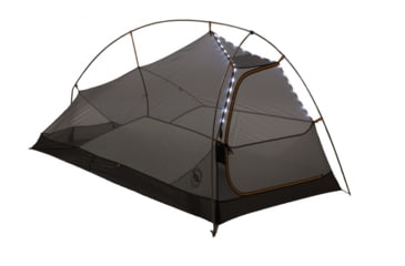 Image of Big Agnes Fly Creek UL HV 1 mtnGLO Tent - 1 Person, 3 Season-Gray/Silver