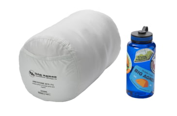 Image of Big Agnes Greystone 20 650 RDS DownTek Sleeping Bag - Womens, Blue Surf/Nasturtium, Regular, BTMWG20RR26
