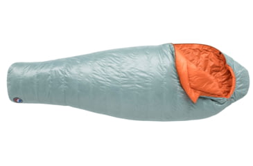 Image of Big Agnes Greystone 20 650 RDS DownTek Sleeping Bag - Womens, Blue Surf/Nasturtium, Regular, BTMWG20RR26