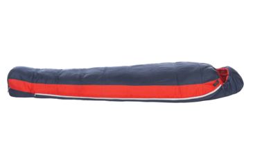 Image of Big Agnes Husted 20 Sleeping Bag FireLine Pro, Left Zip - Mens, Navy/Red, Regular, BTMHRL19