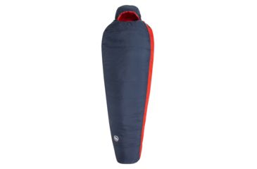 Image of Big Agnes Husted 20 Sleeping Bag FireLine Pro, Left Zip - Mens, Navy/Red, Regular, BTMHRL19