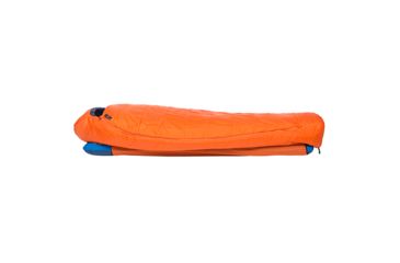 Image of Big Agnes Lost Dog 15 Fireline Eco Regular Left Zip Sleeping Bag, Orange/Navy, Regular, BLD15RL19