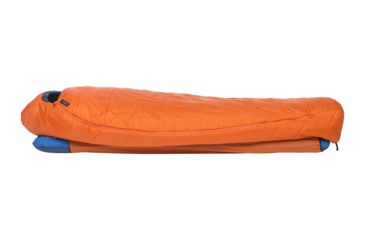 Image of Big Agnes Lost Dog 15 Sleeping Bag FireLine Eco, Right Zip - Mens, Orange/Navy, Regular, BLD15RR19