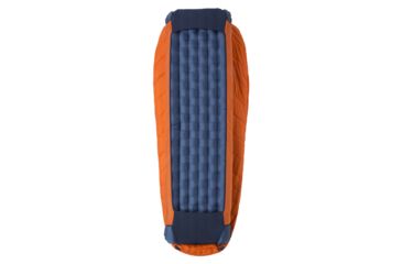Image of Big Agnes Lost Dog 45 Sleeping Bag FireLine Eco, Left Zip - Mens, Orange/Navy, Regular, BLD45RL19