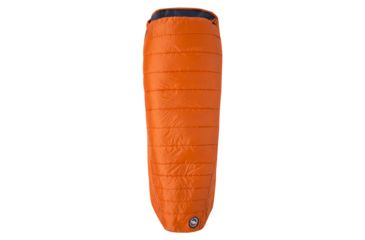 Image of Big Agnes Lost Dog 45 Sleeping Bag FireLine Eco, Left Zip - Mens, Orange/Navy, Regular, BLD45RL19