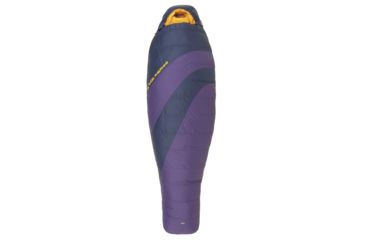 Image of Big Agnes Mirror Lake 20 Women's Sleeping Bag 600 Down-Grape/Navy-Petite-Right