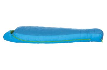 Image of Big Agnes Oliphant 0 Sleeping Bag 600 DownTek, Right Zip - Mens, Blue/Green, Petite, BTMWOPR19