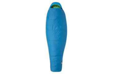 Image of Big Agnes Oliphant 0 Sleeping Bag 600 DownTek, Right Zip - Mens, Blue/Green, Petite, BTMWOPR19