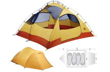Image of Big Agnes Pine Island 4 Tent - 4 Person, 3 Season