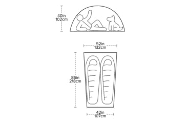 Image of Big Agnes Shield 2 Tent - 2 Person, 4 Season, Red, TMS219