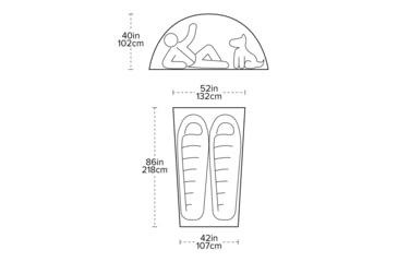Image of Big Agnes Shield 2P Tent, Red, 2 person, TMS226