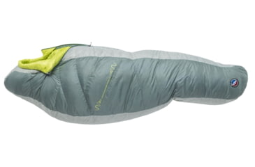 Image of Big Agnes Sidewinder 0 650 RDS DownTek Sleeping Bag, Chinois Green/Mercury/Evening Primrose, Small, BSW0S26