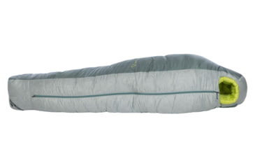 Image of Big Agnes Sidewinder 0 650 RDS DownTek Sleeping Bag, Chinois Green/Mercury/Evening Primrose, Small, BSW0S26