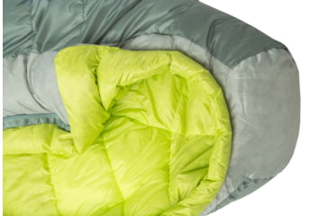 Image of Big Agnes Sidewinder 0 650 RDS DownTek Sleeping Bag, Chinois Green/Mercury/Evening Primrose, Small, BSW0S26