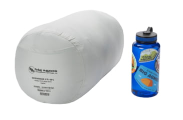 Image of Big Agnes Sidewinder 0 650 RDS DownTek Sleeping Bag, Chinois Green/Mercury/Evening Primrose, Small, BSW0S26