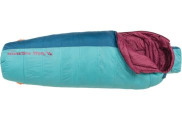 Image of Big Agnes Slavonia 30 Sleeping Bag Synthetic-Green/Blue-Petite-Right