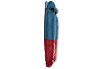 Image of Big Agnes Sleepy Bear 35 Doublewide Speeping Bag, 35 Fahrenheit/ 2 Celsius, 2-Person, Fits Up To 6 ft 6 in/ 198 cm, Blue/Red, BDWSB3521