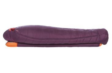 Image of Big Agnes Sunbeam 0 Sleeping Bag FireLine Eco, Right Zip, Beet/Paprika, Petite, BWSB0PR19