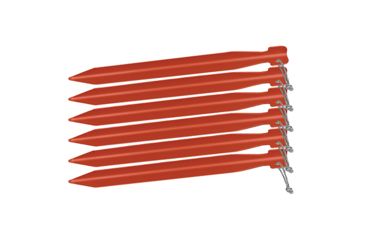 Image of Big Agnes 8in Tent Stakes - 6 Pack, Red, 8in, ASTAKEPK819