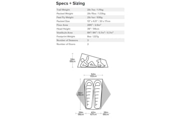 Image of Big Agnes Tiger Wall UL2 Bikepack Solution Dye Tent, Greige/Gray, TTWULBP221