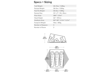 Image of Big Agnes Tiger Wall UL3 Bikepack Solution Dye Tent, Greige/Gray, TTWULBP321