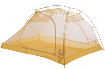 Image of Big Agnes Tiger Wall UL3 mtnGLO Solution Dye Tent, Greige/Gray/Yellow, TTWUL3MG21