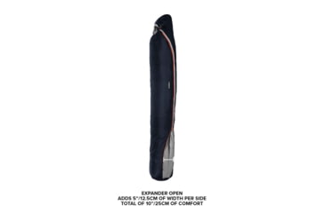 Image of Big Agnes Torchlight Camp 35 Fireline Pro Sleeping Bag, Indigo/Gray, Long Left, BTMTLC35LL21