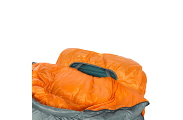 Image of Big Agnes Torchlight EXP 0 Sleeping Bag, Tangelo/Chinois Green, Small, BTEXPSL025